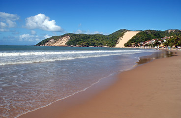 Ponta Negra beach and Morro do Careca, Natal, Rio Grande do Norte on August 14, 2003