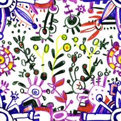 abstract flower pattern