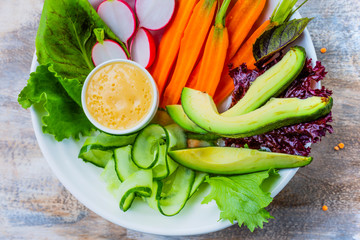 Healthy and balanced diet. Vegetarian food.