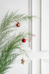 Minimal Christmas interior decoration