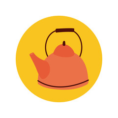 kitchen teapot utensil hand draw style