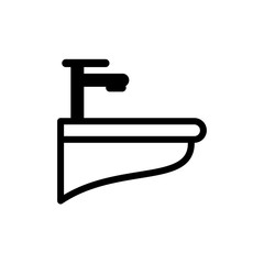 washbasin icon vector trendy design template