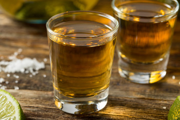 Alcoholic Reposado Tequila Shots