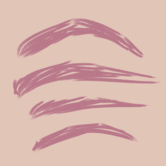 Design and shape of eyebrows. Cosmetic pencil.