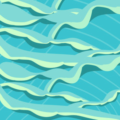 Marine color background. Waves in the storm.