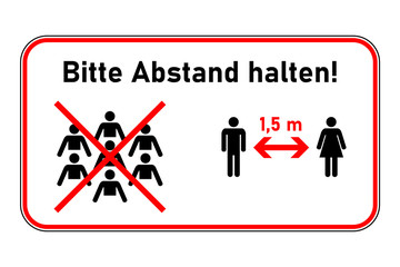 Gratisdownload Abstandschilder Mainspatzen