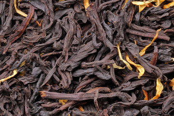 Tło - herbata czarna liściasta - obrazy, fototapety, plakaty