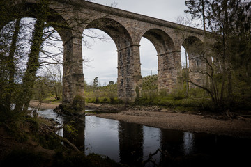 Fototapeta na wymiar English Stone Built Viaduct