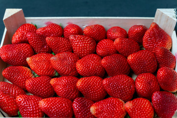 Strawberries from Huelva from the weekly market