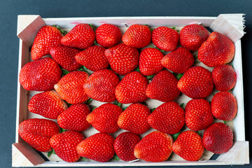 Strawberries from Huelva from the weekly market
