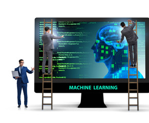 Machine learning concept as modern technology