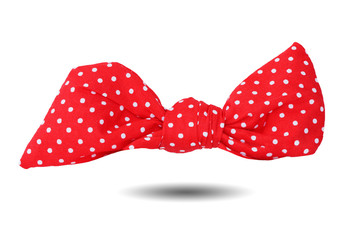 Red hair band isolated on white background. This has clipping path.  