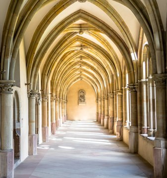 Arcade of the german Gothic Cloister Cathedral