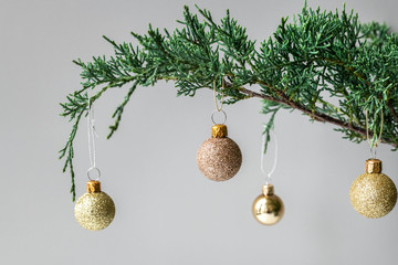 Minimal Christmas tree decoration