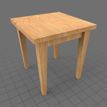 Wooden stool 2