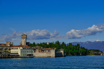 Rocca Scaligera Castle in Sirmione Lake Garda, Italy.