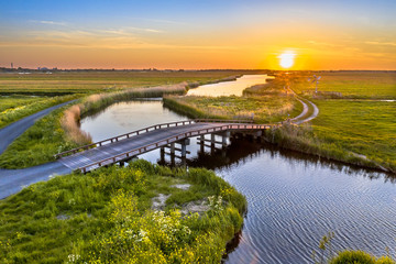 Wooden vehicle bridge netherlands