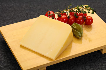 Hard parmesan cheese piece