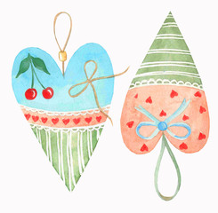 heart tilda watercolor