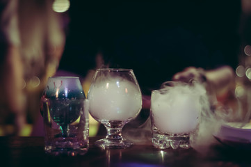 the Smoking cocktails
Photo at a party in the style of a gangster. Halloween