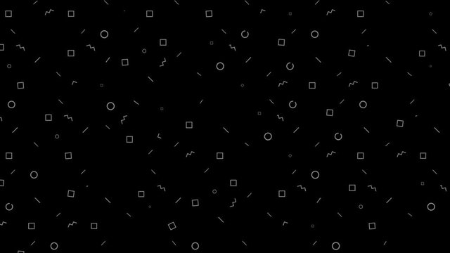 Nahtlose 2D Muster Animation - Hintergrund 4K