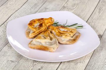 Georgian cuisine - khinkali with meat
