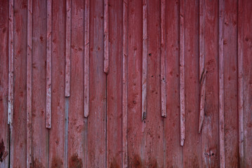 Red wooden panel
