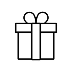 gift box present line style icon
