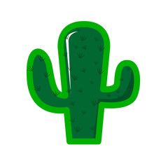 Sticker of a cactus icon