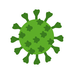 covid19 particle flat style icon