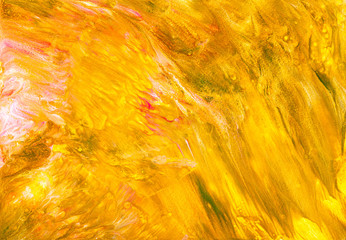 paper background dyed by yellow and brown acrylic