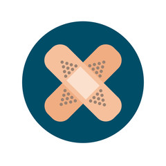 cure bandages block and flat style icon