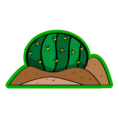 Sticker of a cactus icon