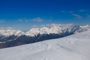 Obraz premium Mountain day winter