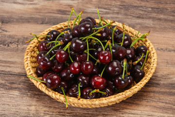 Ripe sweet tasty cherry  berry