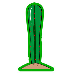 Sticker of a cactus icon