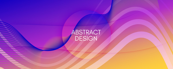 Fluid Abstract. Flow Wallpaper. 3d Shape Texture. 