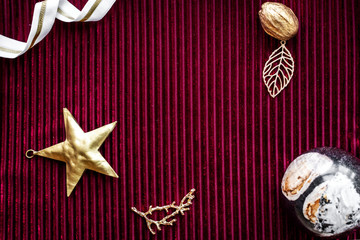 Christmas flatlay design space