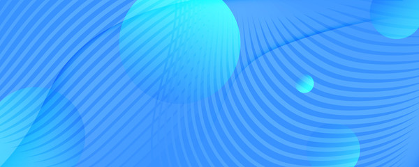 Blue Gradient Background. Abstract Fluid Line 