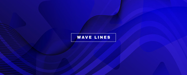 Black Futuristic Background. Flow Line Banner. 