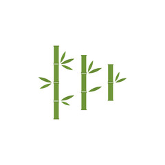 Fototapeta na wymiar Bamboo brunches vector stock illustration isolated on white