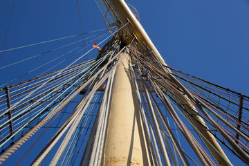 Mast of a tall ship