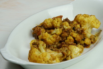 Roasted Cauliflower or Spicy Stuffed Cauliflower