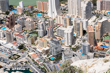 Edificios en la ciudad de Calpe