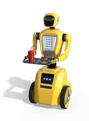 Obraz na płótnie Canvas Robot Server: The Future of Food Service