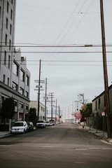 Fototapeta na wymiar Downtown neighborhood in Los Angeles, California