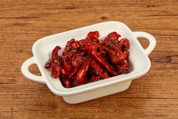 Dried tomato with olive oil