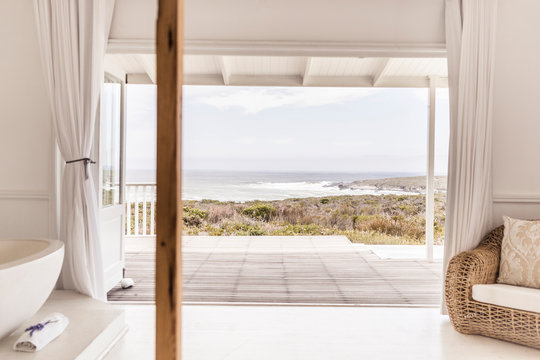 View from bedroom to Grotto Bay, South Africa