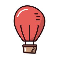 Obraz premium balloon air hot fill style icon