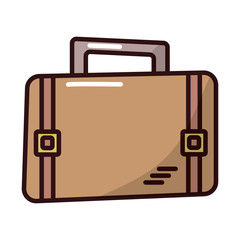 suitcase travel baggage fill style icon